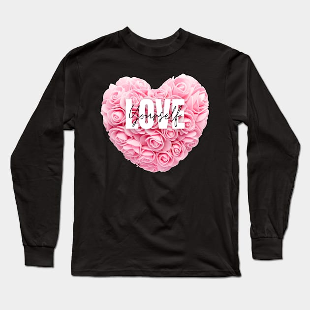 Lovely Rose Heart | Flower Heart | Valentine gift | Couple | lovers Unisex Long Sleeve T-Shirt by STYLEEPOOL